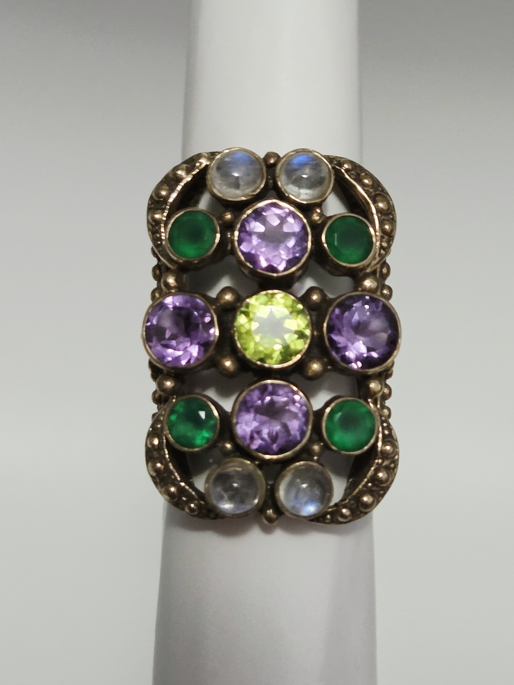 Nicky Butler Vintage Multicolor Stone Ring In Beautiful Condition
